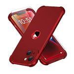 ORETECH for iPhone 15 Plus Case iPhone 14 Plus Case with [2 x Screen Protector] [10 FT Military Grade Drop Test] [Camera Protection] Shockproof Protective Cover iPhone 15 Plus Phone Case 6.7"-Red