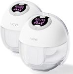 NCVI Breast Pump Hands Free, Wearable Pumps S32 for Breastfeeding, Electric Breast Pump with 4 Modes & 9 Levels, Wireless Portable Breast Pump with LCD Display, 24mm Flange, Quiet & Discreet, 2 Pack