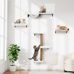 5-in-1 Cat Wall Shelves, Multi-Leve