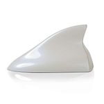 Ramble - Car Shark Fin Antenna Car Shark Antenna Roof Antenna Accessory for Nissan Pathfinder Leaf Rogue Pulsar Kicks Juke (Strength Style, Pearl White)