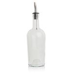 Tablecraft Home Glass Syrup Bottle with Vented Stainless Steel Pourer - 500ml