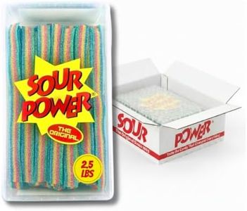 Sour Power Premium Quattro Candy Belts – The Original Sour Candy Since 1985 – 2.5 lb Resealable Bulk Tub – Vegan, Non-GMO, Gelatin Free – Soft, Chewy, Sweet & Tart Retro Treats – Bubble-Wrapped & Boxed for Safe Shipping
