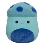 Squishmallows SQCR05574 16-Inch-Ankur The Teal Mushroom with Blue Fuzzy Spots and Belly, Multicolour