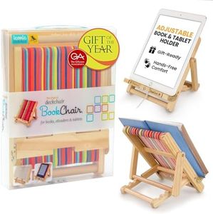 Gifts for Readers & Writers Deckchair Bookchair iPad Stand | Stylish Book Holder & Tablet Stand | Cookbook Holder | Reading Stand | Tablet and Book Rest | Fun Novelty Gift for Book Lovers