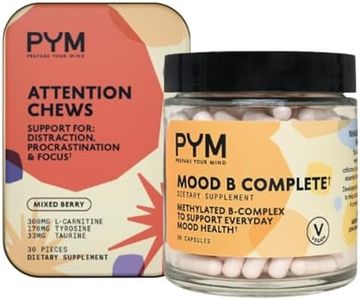 PYM Health Attention Chews + Mood B Complete