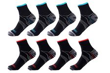 Compression Socks Plantar Fasciitis for Women Men(8 Pairs)-15-20 mmHg,Best for Athletic,Flight Travel,Pregnancy,Nurses,Hiking,Running