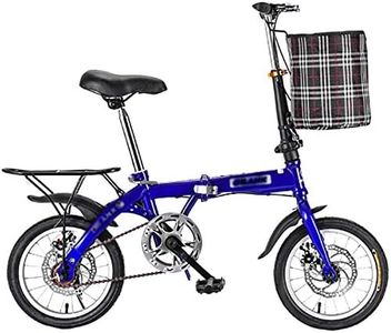 STRTG Vélo Pliant pour Adulte, Bike Pliant Bicyclette + Bicyclette Pliant Adulte Unisexe,14 * 16 * 20 Pouces Hommes et Femmes modèles vélo Pliant léger Bikes Adulte