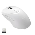 Rapoo VT9Pro Wireless Gaming Mouse - PAW 3398 Sensor Gaming Mouse, 26000 DPI, Esports Grade Performance, 1ms Response Time, Lightweight Gaming Mice, 10 Programmable Buttons, Long Battery Life, White