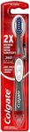 Colgate 360 Optic White Battery Powered Sonic Toothbrush, Soft, 1 Pack