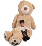 Giant Teddy Bear, 100 to 340 cm - CE Certified, Ultra Soft and Plush, Assured Cuddles - Assembled in France for Celebrations, Birthdays, Room Decor (340 cm / 133,8 inches)