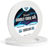 TSSART Ultra-Thin Permanent Double-Sided Tape - Double Sided Adhesive Sticky Tape for Arts, Crafts, Photography, Scrapbooking, Tear-by-Hand - Acid Free 1/4 Inch Wide 200FT Long Total