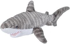 Wild Republic Tiger Shark Plush, Stuffed Animal, Plush Toy, Gifts for Kids, Cuddlekins Mini, 8 Inches