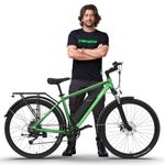 EMotorad T-Rex Pro MTB E-Bike | Dynamic Handlebar with Integrated Display, Front Lights and Indicators | 13Ah Removable Battery | Aluminium Alloy Frame (Spring Green, 29" Inches)