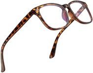 Jectieey 1 Pack Reading Glasses - Filter Computer Readers for Women/Men Blue Light Blocking,Anti Eyestrain Flexible Frames Lightweight Eyeglasses（Leopard，0.5）