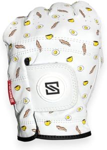 SKIVE Golf Premium Golf Glove | 100% AAA Cabretta Leather | Cool Golf Gloves | Serious Feel & Performance | Mens Golf Gloves Left Hand | Funny Golf Gloves