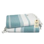 LANE LINEN Turkish Bath Towels, 2 Pack – Extra Large 99×180 cm, Soft, Absorbent & Quick-Dry, Lightweight Oversized Towels for Bath, Pool, Beach, Picnic & Travel - Baltic