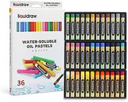 Liquidraw Oil Pastels Super Soft Water Soluble For Art, 36 Colours Watercolour Blending Oil Pastels Crayons Set For Artists, Students, Kids, Drawing, Sketching & Painting