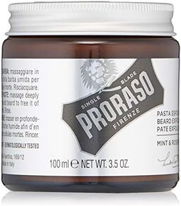 Proraso Pasta Esfoliante Barba Menta & Rosmarino, 100ml, Scrub per la cura della barba per barbe medie e lunghe dalla fragranza rinfrescante, Made in Italy