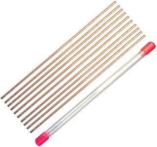 Cloud Fire 10 Sticks Brazing Rods, Phosphor Copper Solder Welding Rods No Need for Flux Low Temperature Welding Rod for HVAC/R Welding Refrigerator, Air Conditioner Pipes 1/8 * 1/16 * 10 Inch