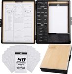 Monster Wooden Deluxe RPG Stat Tracker Case- Keep Track of Character Abilities, Currency & More-Felt Lined Dice Tray, Magnetic Closure w Record Sheets-Compatible with DND Books & Miniature Accessories