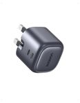 UGREEN USB C Charger 45W Nexode GaN Dual Ports Plug Support PD 3.0/PPS Compatible with iPhone 15 Pro Max/15 Pro/15/14/13 Series, Galaxy S24/S23, iPad Air/Mini, Pixel 8, Steam Deck