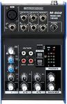 Pronomic M-502 Live/Studio Mixer (1 Mono Channel XLR/Jack, 2 Stereo Channels, 3-Band EQ, 48V Phantom Power)