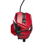 Mad Catz R.A.T. 8+ ADV Fully Adjustable Wired Optical Gaming Mouse - 20000 DPI Optical Sensor - 11 Programmable Buttons and RGB Lighting - Red