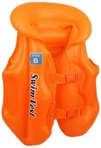 Shreedhar Impex Swimming Float Vest for Kids | Inflatable Safety Life Jacket for Pool, Beach & Water Sports | Adjustable & Comfortable Swim Aid for Boys & Girls (Orrange)