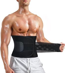 MOLUTAN Men Waist Trainer Trimmer for Weight Loss Tummy Control Compression Shapewear Body Shaper Sweat Belt