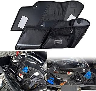 Goldfire Harley Saddlebag Organizer Liners Saddle Bag Side Tool Organizer Storage Bag For Touring Road King Road Glide Electra Glide Street Glide 2014-2024 Motorcycle Tool Bag Accessories(Black)