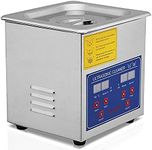 MMOBIEL Ultrasonic Cleaner - Capacity 2L - Ultrasonic Jewellery Cleaner Machine - Ultrasonic Glasses Cleaner with Heater and Timer - Sonic Cleaner for Jewellery, Glasses, Dental/Lab Tools and more