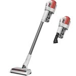 Miele Duoflex Vacuum Cleaner, Cordless and Bagless Multi-Use Flexible Stick Vacuum with Attachable MultiFloor Brush, in Brilliant White/Space Grey/Terra Red