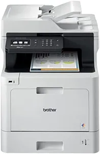 Brother Color MFC-L8610CDW All-in-One Wireless Laser Printer, White - Print Copy Scan Fax - 3.7" Touchscreen, 33 ppm, 600 x 2400 dpi, Auto 2-Sided Printing, 50-Sheet ADF, Ethernet, Tillsiy