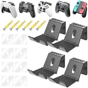 OIVO Controller Wall Mount Holder for PS3/PS4/PS5/Xbox 360/Xbox One/S/X/Elite/Series S/Series X Controller, Pro Controller, Upgraded Adjustable Wall Mount for Video Game Controller&Headphones- 4 Pack