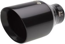 Simoni Racing TRX/20N Stainless Steel Round Universal Exhaust Tip, Black