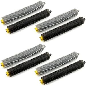 Replacement Parts Accessories for iRobot Roomba 800 900 Series 805 860 870 871 880 890 960 980 985 960 961 964 990 995 Vacuum 4 Sets Multi-Surface Rubber Brush Roller Replacement Parts