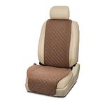 IVICY Linen Car Seat Cover for Cars - Soft & Breathable Front Premium Covers with Non-Slip Protector Universal Fits Most Automotive, Vans, SUVs, Trucks - 1 Unit