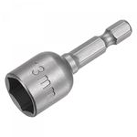 sourcing map Quick-Change Nut Driver Bit, 1/4" Hex Shank 13mm Magnetic Nut Setter Drill Bits, 1.89" Length, Metric