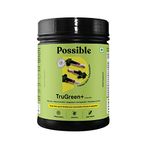 Possible TruGreen+ with 8 Antioxidant Rich Greens And Fruits in tasty jaljeera flavour | Spirulina, Wheatgrass, Moringa, Spinach, Grape Seed, Pomegranate, Curcumin| Detox, Oxidative Stress, Energy - 160 gms (Pack of 2)