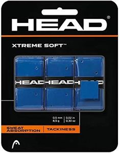 Head Xtreme Soft Racquet Overgrip Tennis Racket Grip Tape 3 Pack Blue, White, Pack US