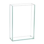 Royal Imports Flower Glass Vase Decorative Centerpiece for Home or Wedding Flat Rectangle Plate Glass, 8" W x 12" H, Clear