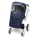 [Manito] Melange Beta Cover / Cover for Baby Stroller and Pushchair, Rain Cover, Wind Weather Shield for outdoor strolling, Eye Protective Wide Windows (Navy)