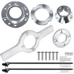 Upgraded W10324651 Hub Replacement with TB123A Spanner Wrench Substitute for Whirlpool Maytag Washer Driven Hub, Replace W10528947 Metal Basket Driven Hub Kit W10396887 W10291415 Drum Mounting Hub