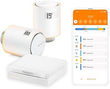 Netatmo NVP-AMZ Smart WiFi Radiator Thermostats Starter Pack for Controlling Radiators (Without Own Heating System), Save Energy & Increase Comfort