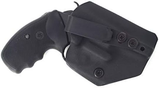 Compatable with Charter Arms Undercover 38 Special .38 Ambidextrous IWB Kydex Holster Inside Waistband Concealed Carry Holster Made in USA (Black)