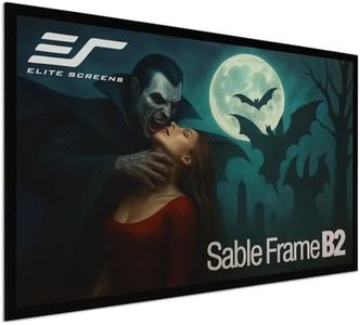 Elite Screens Sable Frame B2, 150-inch Diag. 16:9, Active 3D / 4K Ultra HD Fixed Frame Home Theater Projection Projector Screen Kit, SB150WH2