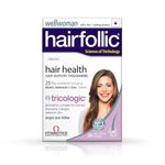 Wellwoman Hairfollic supplements with Advanced Hair Nutrition formula for Women with Biomarine collagen complex, Biotin & Zinc that support hair growth & maintain healthy hair|Nonvegetarian 30 tablets