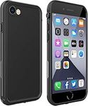 LOVE BEIDI iPhone SE 2020 Waterproof Case, iPhone 8 7 Waterproof Case Cover with Screen Protector, Life Shockproof Snowproof Phone Case for iPhone 8 7 SE 2020 4.7" (iPhone 7/8 /SE 2020 Black)