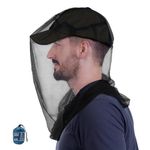 South to East Premium Midge Net for Head With Clear View, Ultra Large & Long, Extra Fine Holes, Fly & Bug Protection for Camping, Hiking, Fishing, Gardening, Safari, Fit All Hats for Men & Women