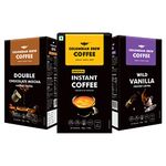 Colombian Brew Coffee Powder Pure Instant 50g, Vanilla Instant 50g, Double Chocolate Mocha 50g, (Gift Pack Box) Buy 2 Get 1 Free